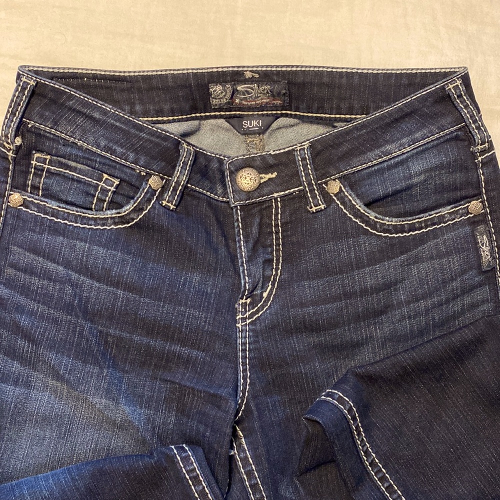 Silver Suki High Slim Boot Cut Jeans W29/L36.